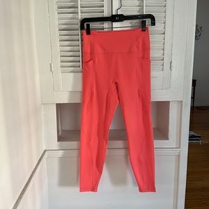 Le ORE Coral Leggings with Pockets, Size Small